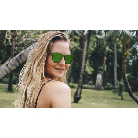 Occhiali da sole Unisex Northweek Wall Phantom Ø 45 mm Verde Nero