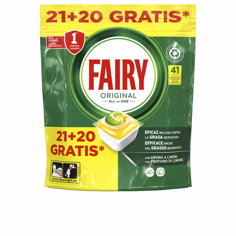 Pastiglie per lavastoviglie Fairy FAIRY TODO EN 1 LIMON Pastiglie per lavastoviglie Fairy FAIRY TODO EN 1 LIMON