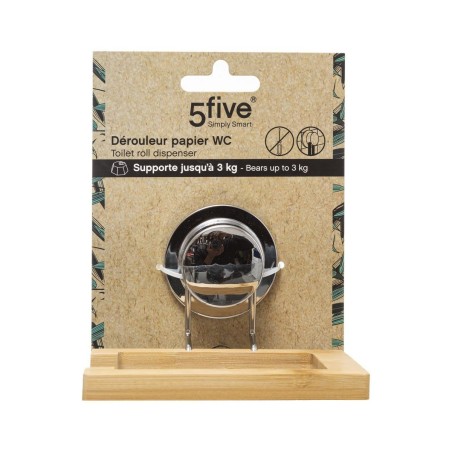 Portarotolo di Carta Igienica 5five Simply Smart Naturale Bambù