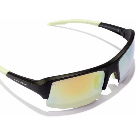 Occhiali da sole Unisex Hawkers Bat Ø 45 mm Giallo Nero