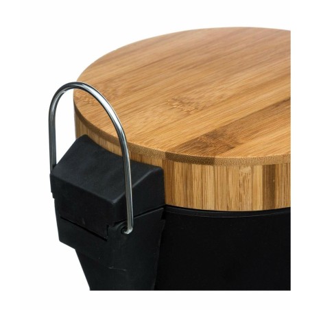 Cestino 5five Simply Smart Natureo Bambù 3 L Bianco Nero (3 L)