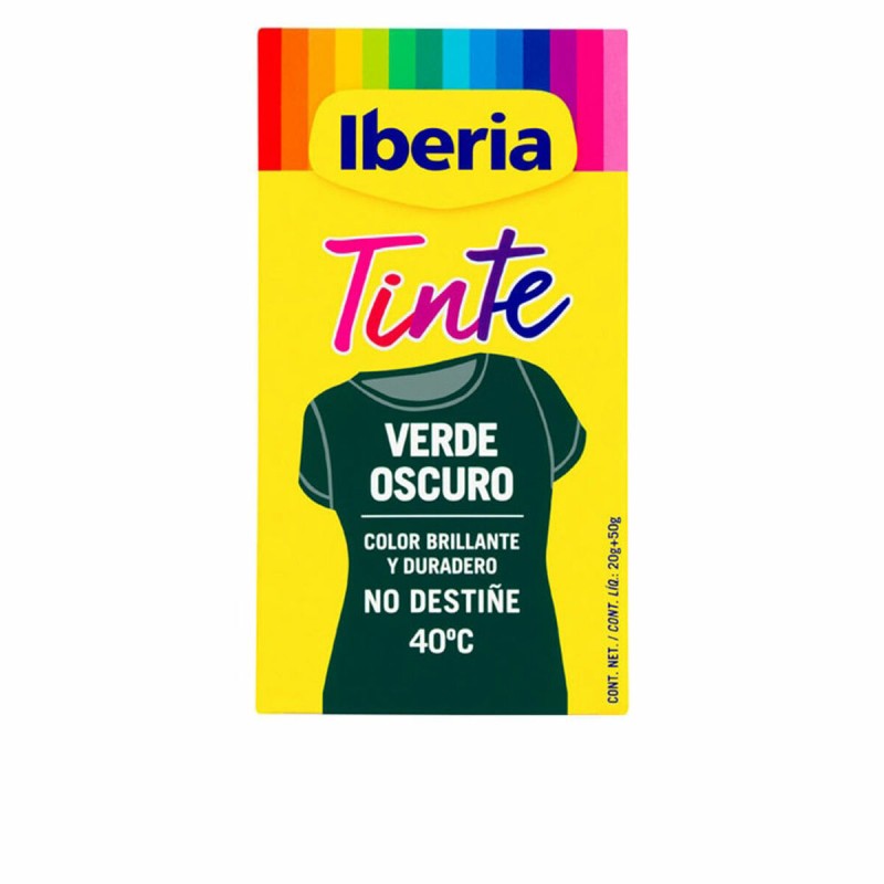 Inchiostro per Abbigliamento Tintes Iberia Verde scuro 70 g Inchiostro per Abbigliamento Tintes Iberia Verde scuro 70 g