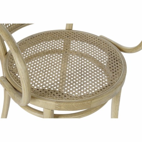 Sedia da Sala da Pranzo DKD Home Decor Naturale Rattan Legno di olmo 58 x 58 x 79,5 cm