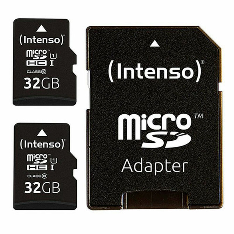 Scheda Di Memoria Micro SD con Adattatore INTENSO 32 GB x 2 Scheda Di Memoria Micro SD con Adattatore INTENSO 32 GB x 2