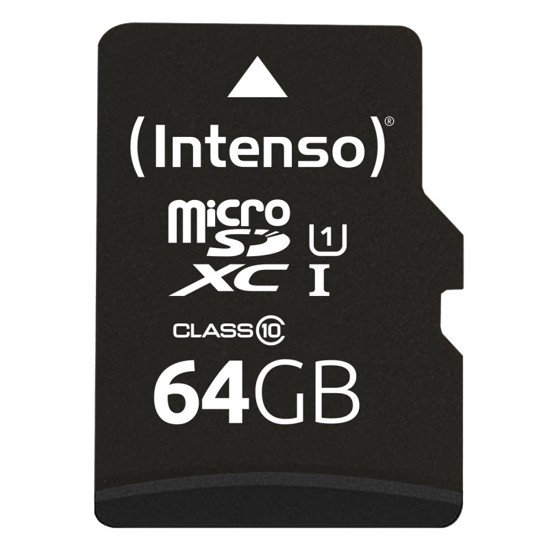 Scheda Di Memoria Micro SD con Adattatore INTENSO 64 GB Scheda Di Memoria Micro SD con Adattatore INTENSO 64 GB