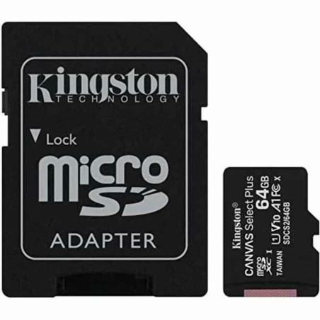 Scheda Di Memoria Micro SD con Adattatore Kingston SDCS2/64GB 64 GB 64 GB