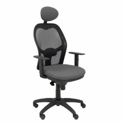 Sedia Ufficio con Poggiatesta Jorquera Piqueras y Crespo 228064 Nero