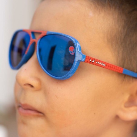 Occhiali da Sole per Bambini Spider-Man Azzurro Rosso