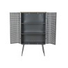 Scaffale DKD Home Decor Naturale Grigio Metallo Legno 2 Mensole (79 x 39 x 133 cm)