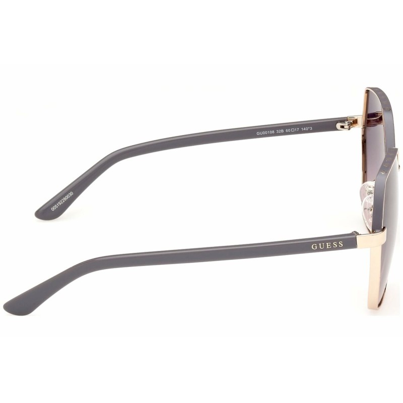 Occhiali da sole Donna Guess GU00108 Dorato ø 60 mm Occhiali da sole Donna Guess GU00108 Dorato ø 60 mm