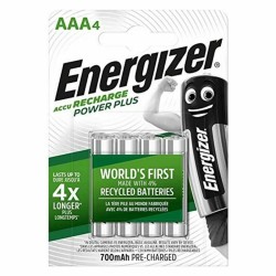 Batterie Ricaricabili Energizer AAA-HR03 700 mAh 1,2 V AAA HR03 (4 Unità)