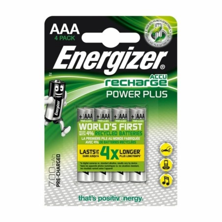 Batterie Ricaricabili Energizer AAA-HR03 700 mAh 1,2 V AAA HR03 (4 Unità)