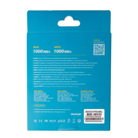 Involucro per Hard Disk Patriot Memory PV810UPNGM Grigio