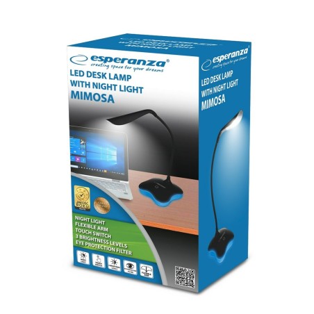 Lampada da scrivania Esperanza ELD105K Verde 80 polipropilene Plastica