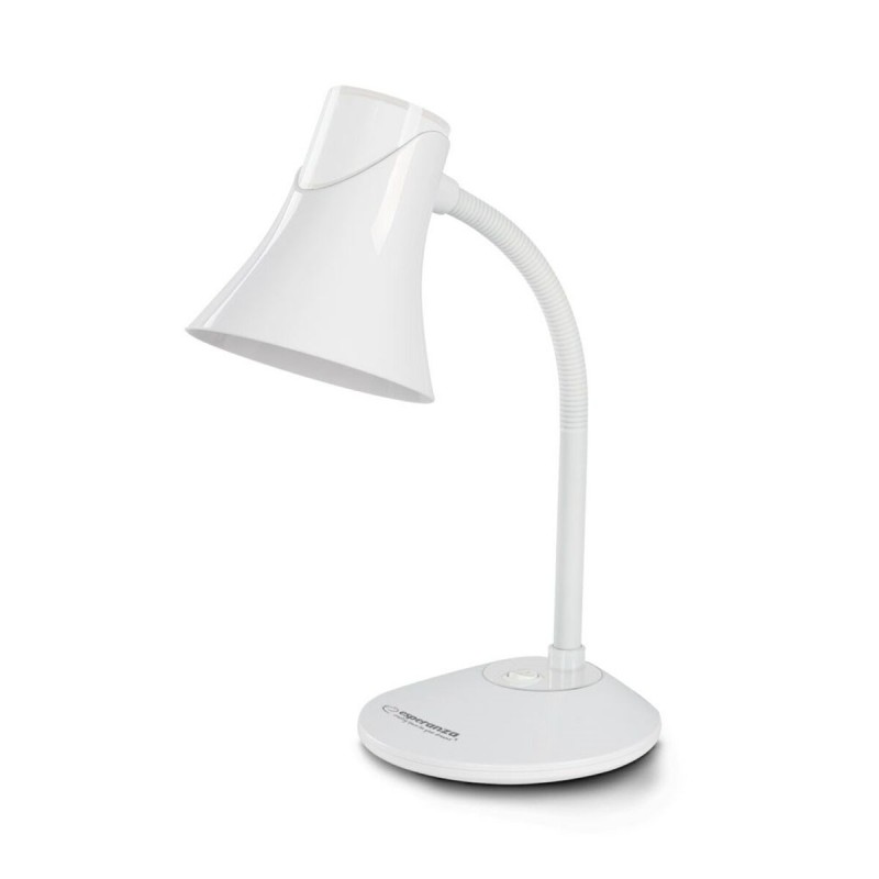 Lampada da scrivania Esperanza ELD111W Bianco Nero Plastica 12 W Lampada da scrivania Esperanza ELD111W Bianco Nero Plastica 12 W