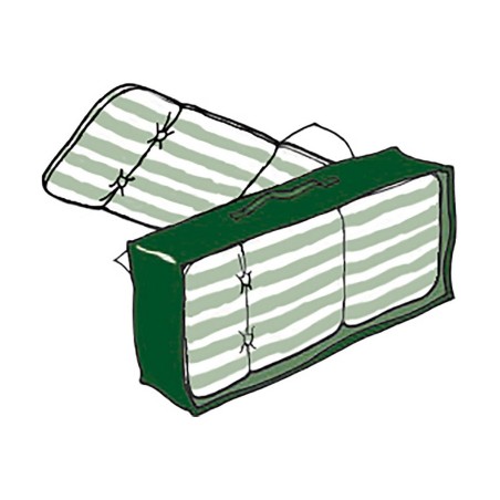 Custodia Protettrice Altadex Materassino/Tappetino Verde 37 x 128 x 57 cm