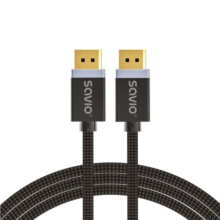 Cavo DisplayPort Savio CL-166 Nero 2 m