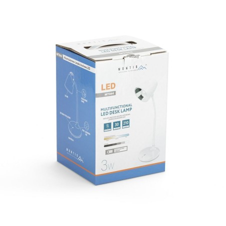 Lampada da scrivania Montis MT044 Bianco Nero Sì Bianco Caldo ABS 21 lm 3 W 14,5 x 44 x 14,5 cm