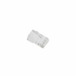 Connettore 8P8C LAN CAT6 Lanberg PLU-5000 Rosso Trasparente 100 Unità