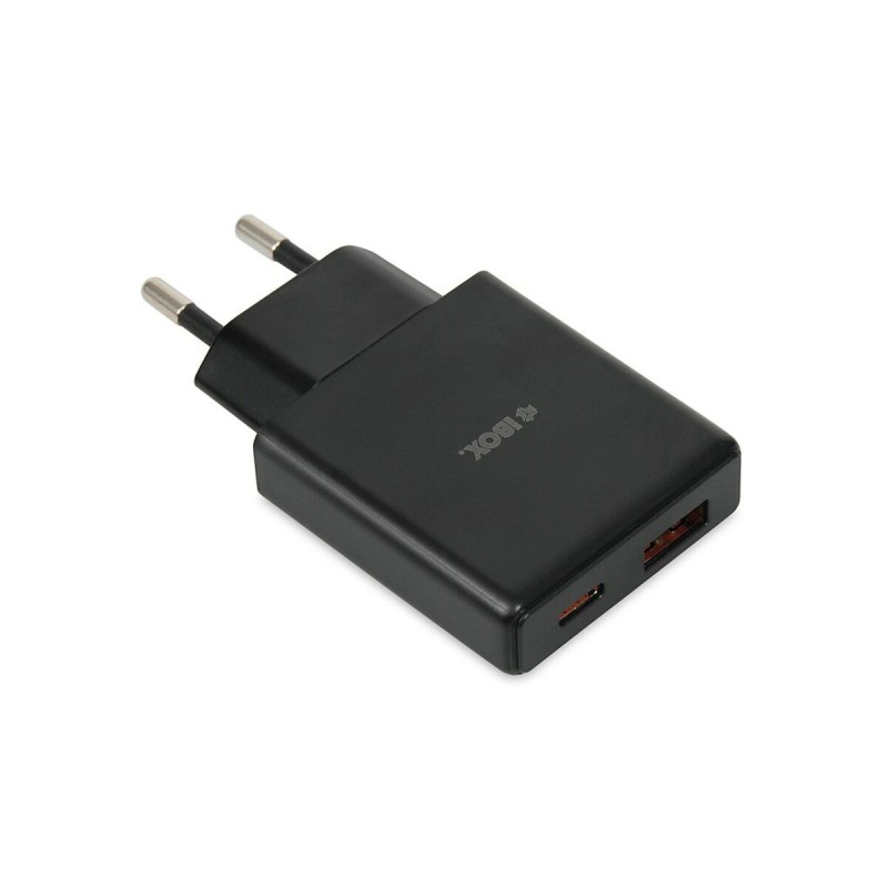 Caricabatterie da Parete Ibox ILUC43B Nero 30 W (1 Unità) Caricabatterie da Parete Ibox ILUC43B Nero 30 W (1 Unità)