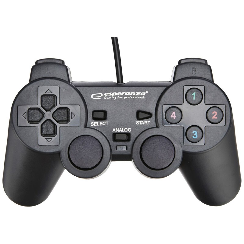 Controller Gaming Esperanza EG102 USB 2.0 Nero PC PlayStation 3 Controller Gaming Esperanza EG102 USB 2.0 Nero PC PlayStation 3