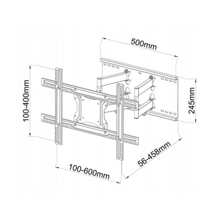 Supporto TV ART AR-87 80" 60 Kg