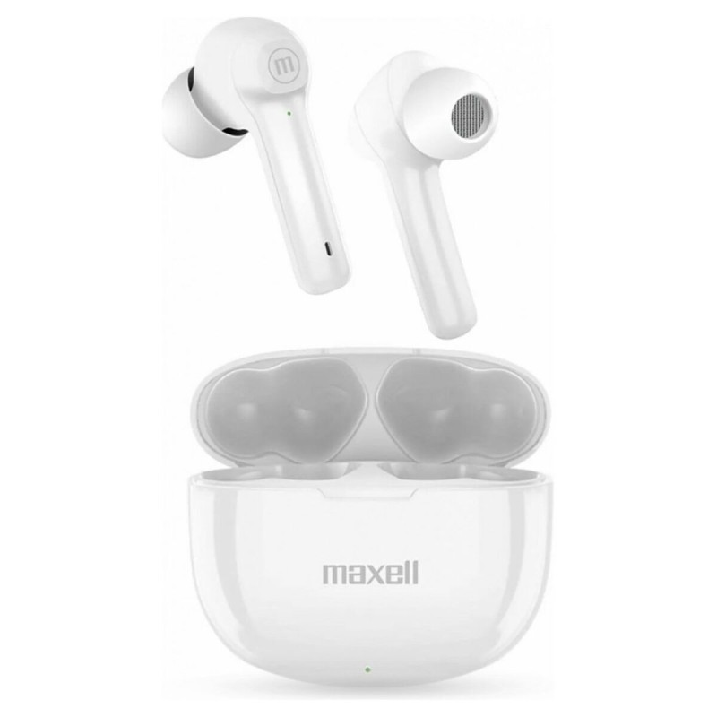 Auricolari con Microfono Maxell Dynamic+ Bianco Auricolari con Microfono Maxell Dynamic+ Bianco