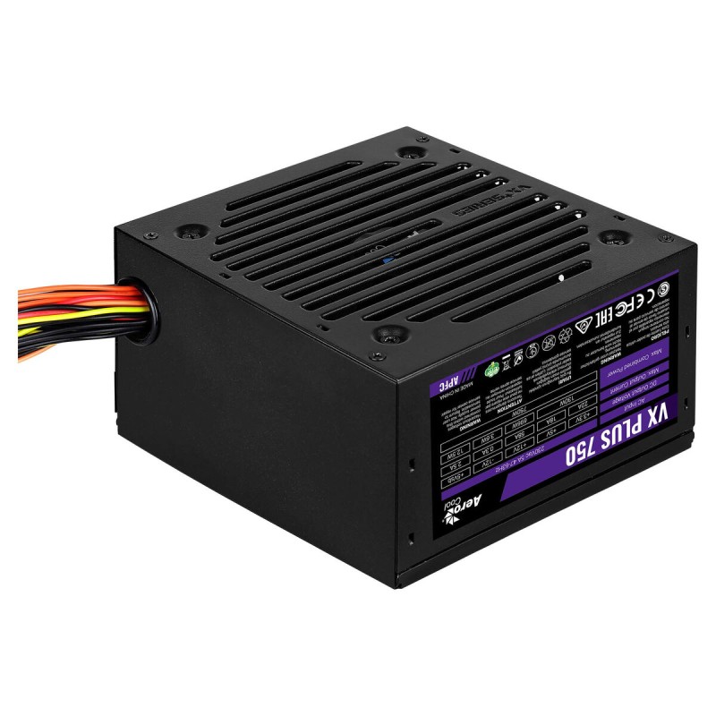 Fonte di Alimentazione Aerocool VX PLUS 750 750 W 80 PLUS Fonte di Alimentazione Aerocool VX PLUS 750 750 W 80 PLUS