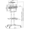 Supporto TV Techly ICA-TR16T 70" 50 kg