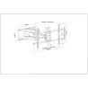 Supporto da Tavolo per Schermo Manhattan 461290 37" 90"