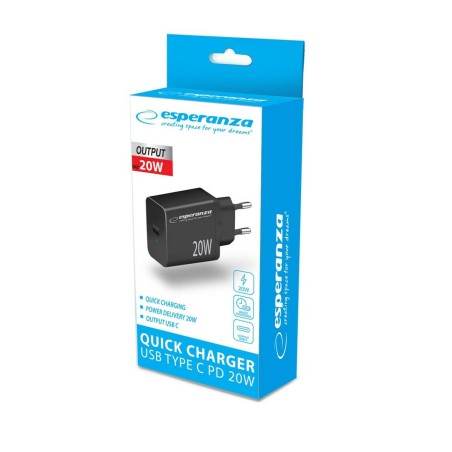 Caricabatterie da Parete Esperanza EZC104K Nero