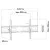 Supporto TV MacLean MC-422 43" 100" 120 kg