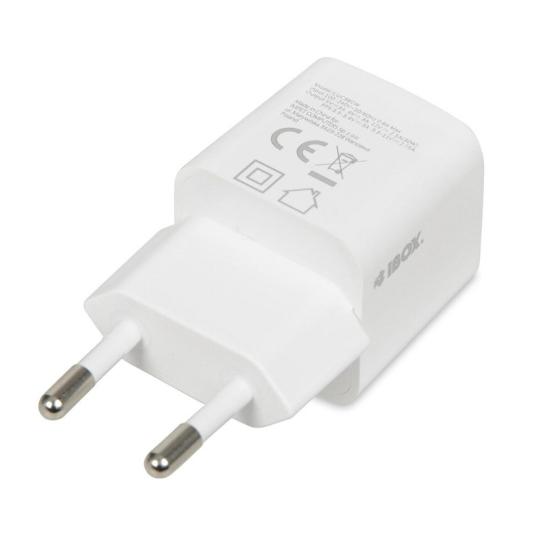 Caricabatterie da Parete Ibox iBOX C-38W Bianco 30 W Caricabatterie da Parete Ibox iBOX C-38W Bianco 30 W