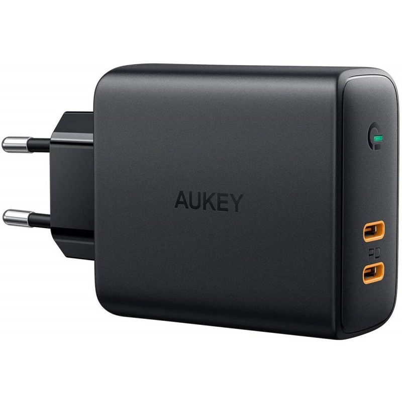 Caricabatterie da Parete Aukey PA-D5 Nero Caricabatterie da Parete Aukey PA-D5 Nero