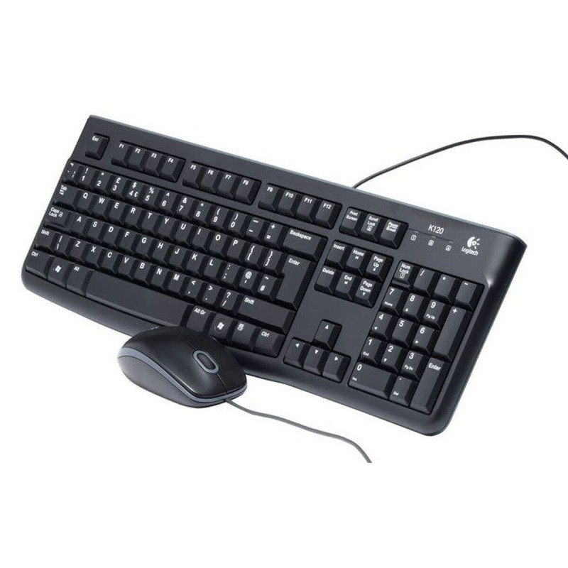 Tastiera Logitech LGT-MK120-US Nero Olandese QWERTY Tastiera Logitech LGT-MK120-US Nero Olandese QWERTY