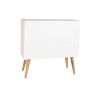 Cassettiera DKD Home Decor Abete Naturale Cotone Bianco (80 x 35 x 80 cm)