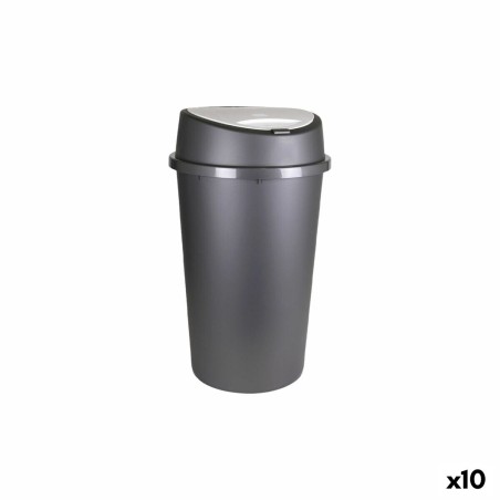 Secchio della spazzatura Tontarelli Bingo Grafite 45 L (10 Unità)