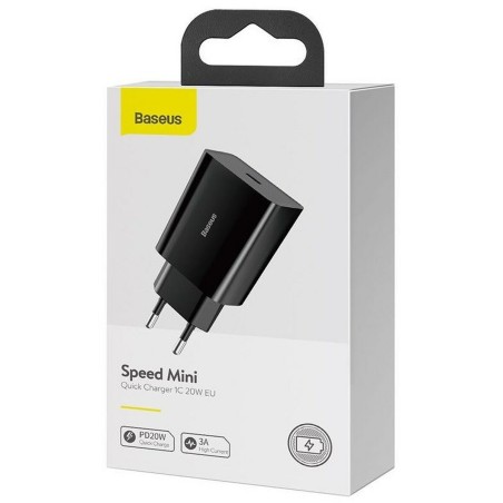 Caricabatterie da Parete Baseus Speed Mini Nero 20 W