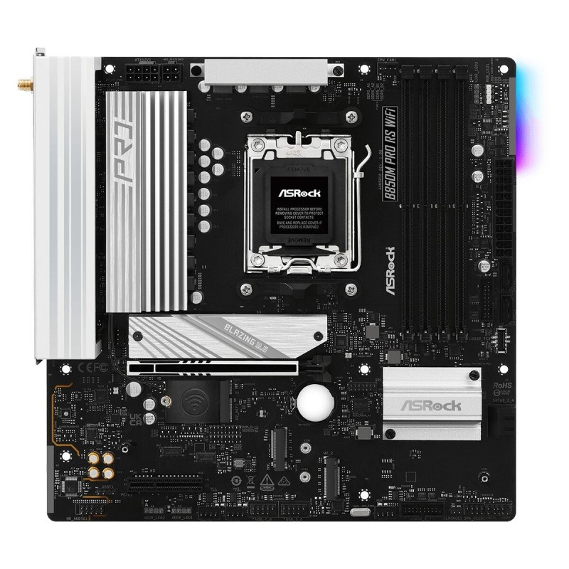 Scheda Madre ASRock B850M Pro RS WiFi Intel Wi-Fi 6 AMD AM5 Scheda Madre ASRock B850M Pro RS WiFi Intel Wi-Fi 6 AMD AM5