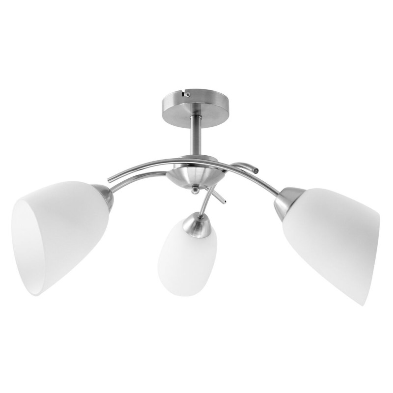 Lampadario Activejet NIKITA 3P Nikiel Bianco nichel Metallo Vetro 120 W Lampadario Activejet NIKITA 3P Nikiel Bianco nichel Metallo Vetro 120 W