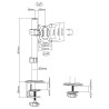 Supporto da Tavolo per Schermo MacLean MC-751N 17" 32"