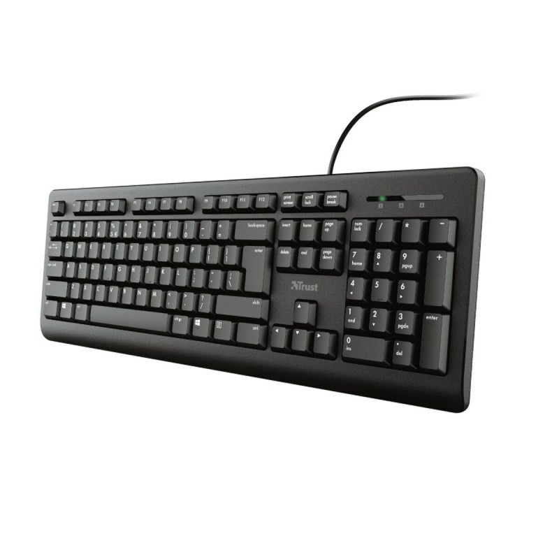 Tastiera Trust 23880 Nero Inglese EEUU QWERTY Tastiera Trust 23880 Nero Inglese EEUU QWERTY