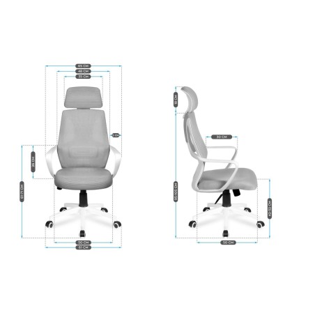 Sedia da Ufficio Mark Adler MA-Manager 2.8 Bianco Grigio