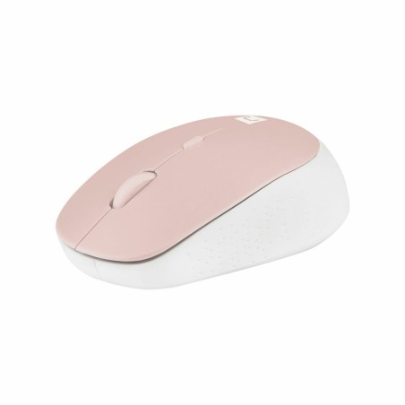Mouse senza Fili Natec Harrier 2 Bianco Rosa 1600 dpi