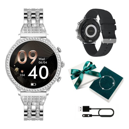 Smartwatch Manta SWD01SL Argentato 1,32"