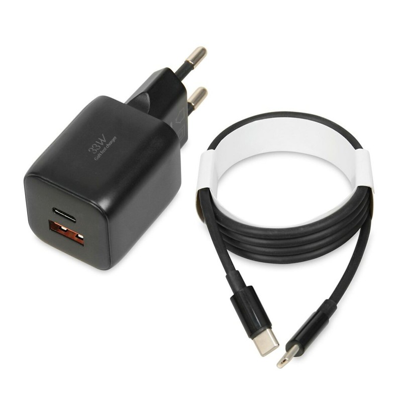 Caricabatterie da Parete Ibox ILUC42B Nero 33 W (1 Unità) Caricabatterie da Parete Ibox ILUC42B Nero 33 W (1 Unità)
