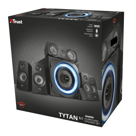 Altoparlanti PC Trust GXT 658 Tytan 5.1 Nero 90 W