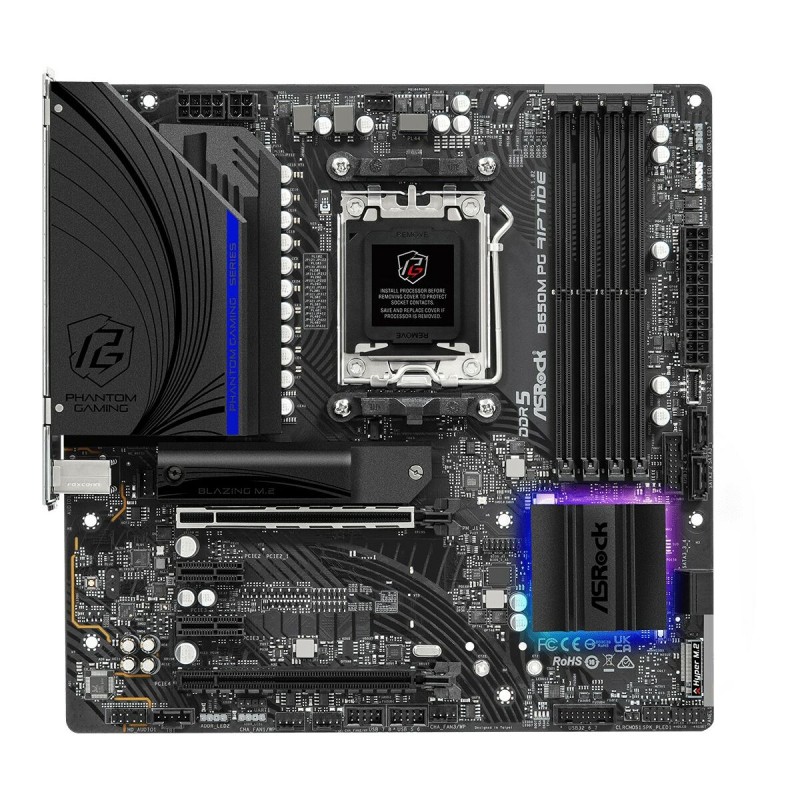 Scheda Madre ASRock B650M PG Riptide AMD B650 AMD AM5 Scheda Madre ASRock B650M PG Riptide AMD B650 AMD AM5