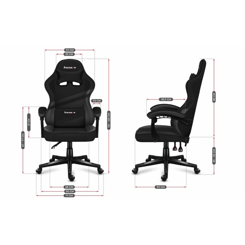 Sedia Gaming Huzaro HZ-Force 4.4 Carbon Nero Sedia Gaming Huzaro HZ-Force 4.4 Carbon Nero