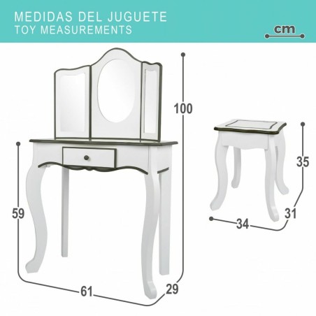 Toletta con Sgabello Colorbaby Giocattolo Bianco Per bambini 61 x 29 x 100 cm